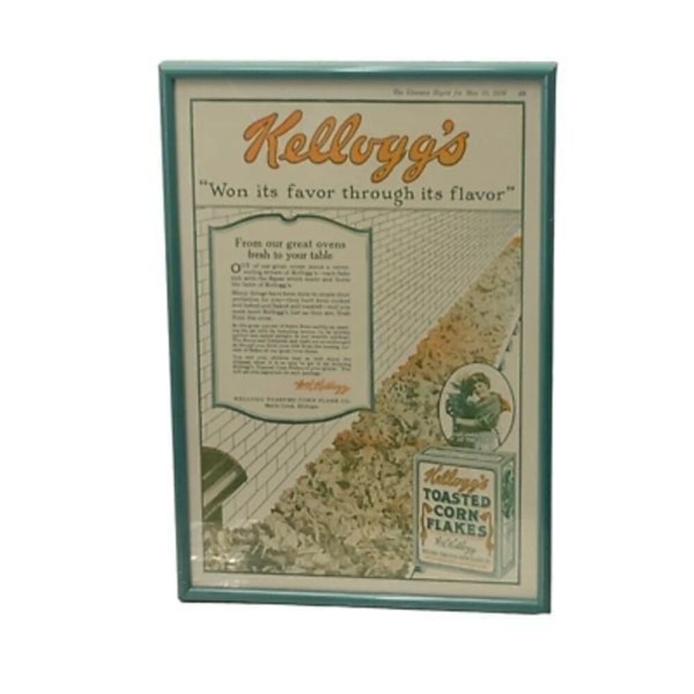 Kelloggs Corn Flakes Won Its Favor Through Its Flavor Framed Art Print New